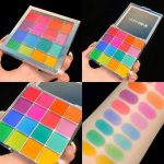 پالت سایه چشم 16 رنگ برند می.س لا.را با پیگمنت بالا ا Miss Lara 16 Colors Eye Shadow Palette - Image 4